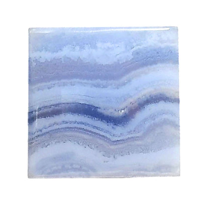 Blue Lace Agate 19.3x19.4x6 mm Baguette Shape Polished Gemstone LS89-05448