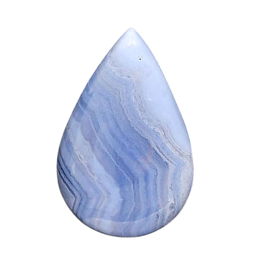 Blue Lace Agate 19.1x29.2x6 mm Pear Shape Polished Gemstone LS89-05450