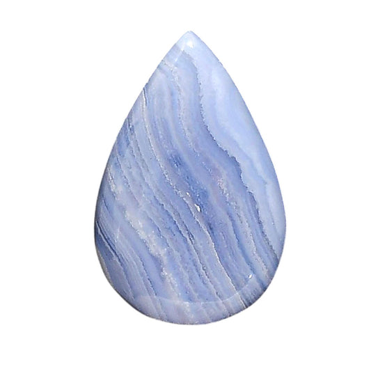Blue Lace Agate 18.3x28.2x6.3 mm Pear Shape Polished Gemstone LS89-05456