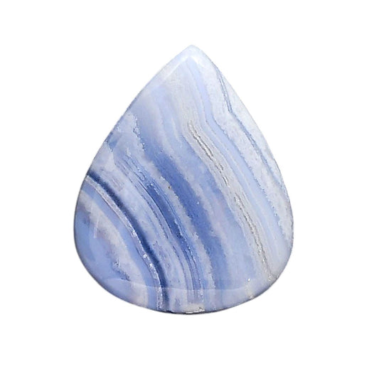 Blue Lace Agate 23.4x28.7x6 mm Pear Shape Polished Gemstone LS89-05457