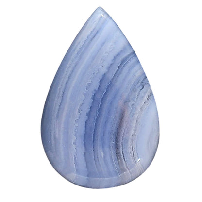 Blue Lace Agate 21x33.5x6 mm Pear Shape Polished Gemstone LS89-05462