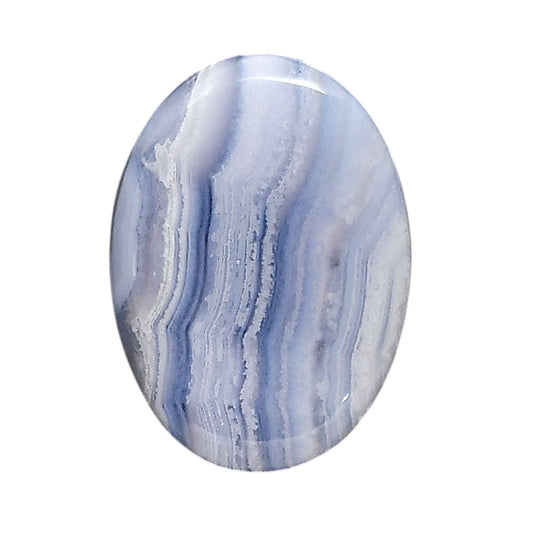 Blue Lace Agate 22.11x31x6 mm Oval Shape Polished Gemstone LS89-05464