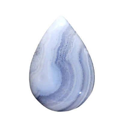 Blue Lace Agate 19x27.8x5.7 mm Pear Shape Polished Gemstone LS89-05465