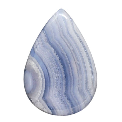 Blue Lace Agate 23x33.2x6 mm Pear Shape Polished Gemstone LS89-05467