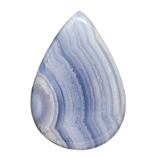 Blue Lace Agate 23x33.2x6 mm Pear Shape Polished Gemstone LS89-05467