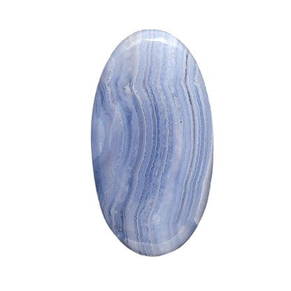 Blue Lace Agate 19.1x35.25x6 mm Oval Shape Polished Gemstone LS89-05472