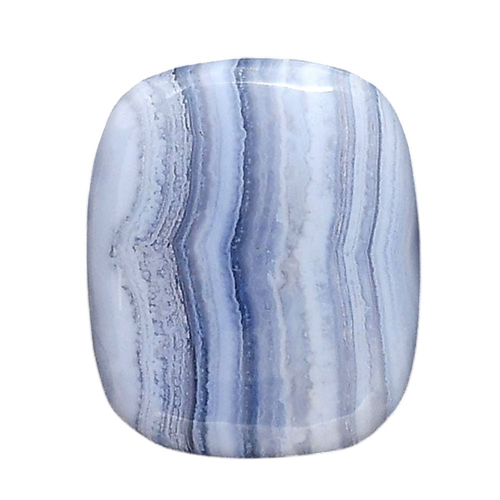 Blue Lace Agate 23x27.4x6.2 mm Cushion Shape Polished Gemstone LS89-05473
