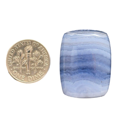 Blue Lace Agate 20.45x27.3x5.8 mm Cushion Shape Polished Gemstone LS89-05474