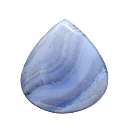Blue Lace Agate 22.2x23.7x5.7 mm Heart Shape Polished Gemstone LS89-05475