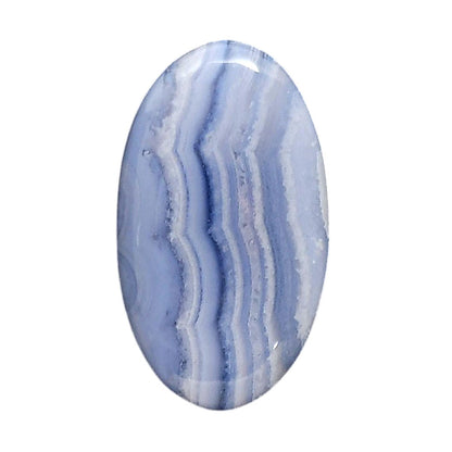 Blue Lace Agate 18.5x32x6 mm Oval Shape Polished Gemstone LS89-05478