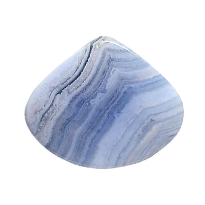 Blue Lace Agate 21.4x25.6x4 mm Heart Shape Polished Gemstone LS89-05479