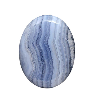 Blue Lace Agate 26x33.8x7 mm Oval Shape Polished Gemstone LS89-05480