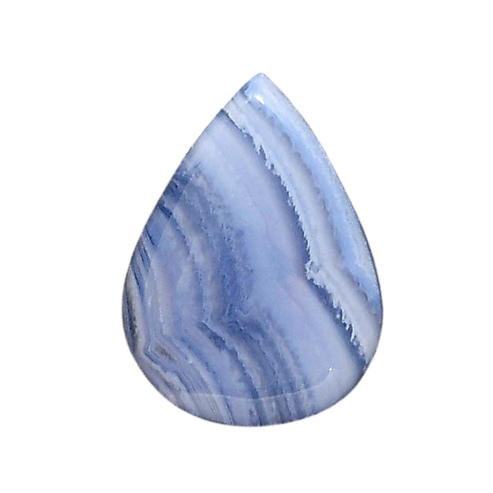 Blue Lace Agate 19x25.65x6 mm Pear Shape Polished Gemstone LS89-05481