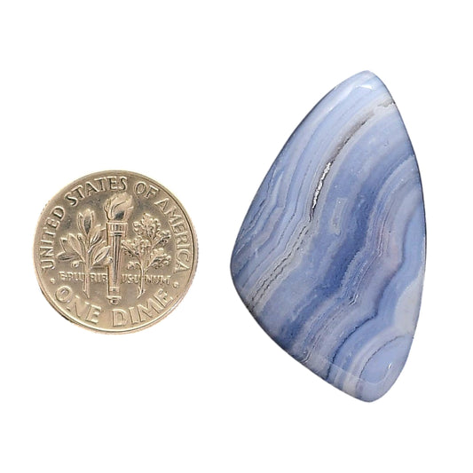 Blue Lace Agate 20.8x35.3x5.8 mm Fancy Shape Polished Gemstone LS89-05482