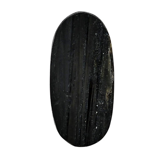 Black Tourmaline Rough 15.4x32.25x6.5 mm Oval Shape Polished Gemstone LS90-05592