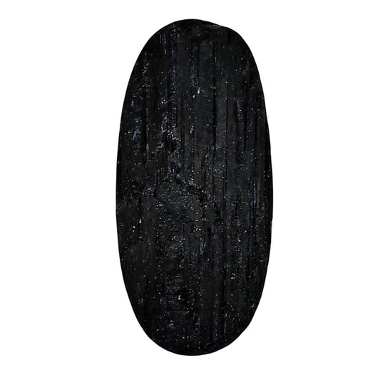 Black Tourmaline Rough 18x38x6.5 mm Oval Shape Polished Gemstone LS90-05602
