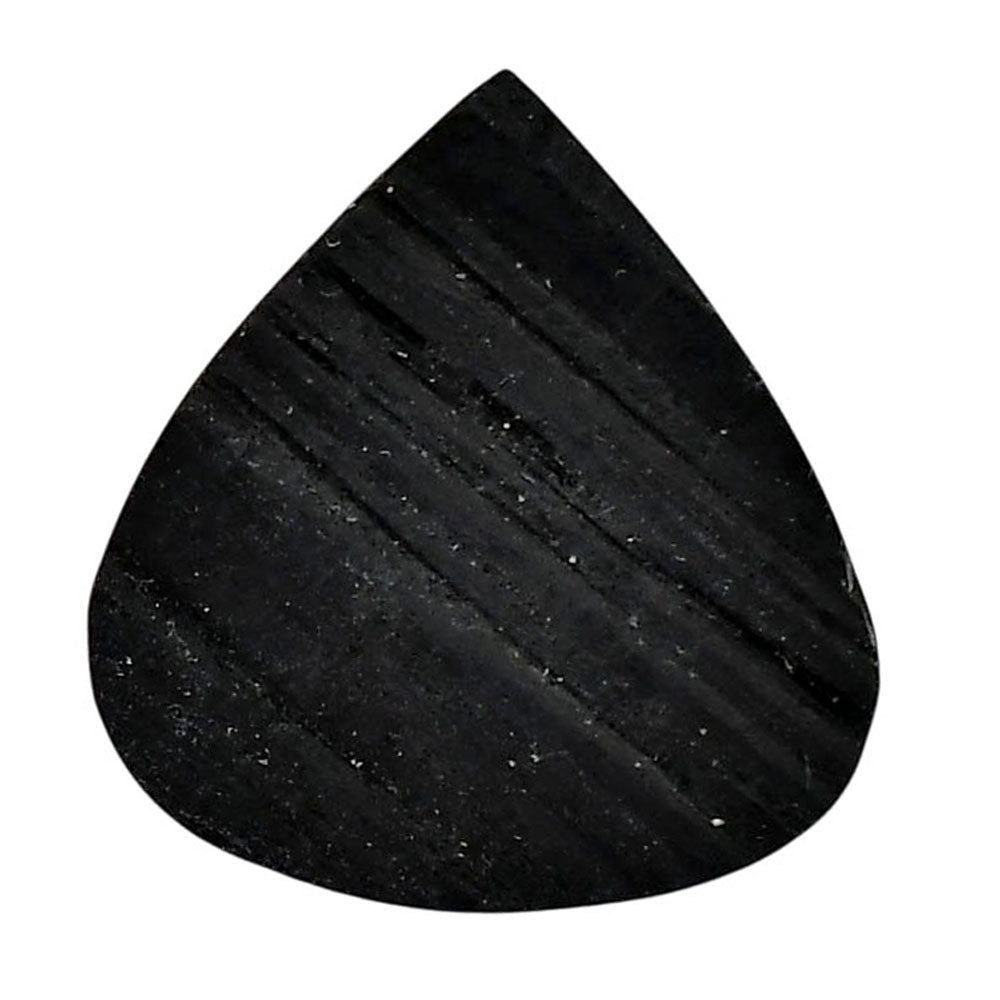 Black Tourmaline Rough 27.2x28.8x7 mm Heart Shape Polished Gemstone LS90-05603