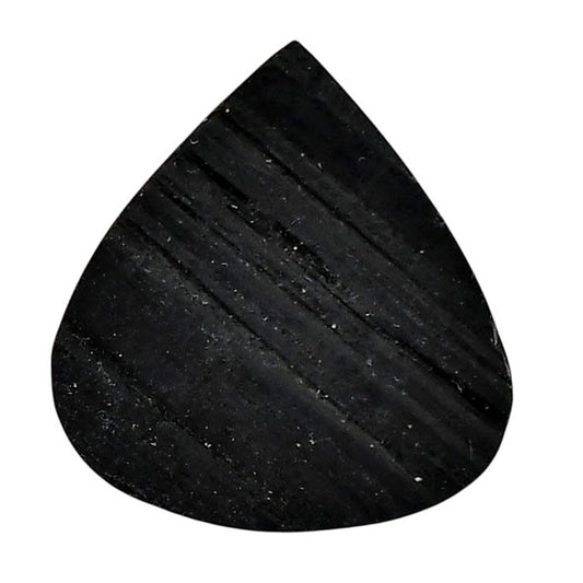 Black Tourmaline Rough 27.2x28.8x7 mm Heart Shape Polished Gemstone LS90-05603