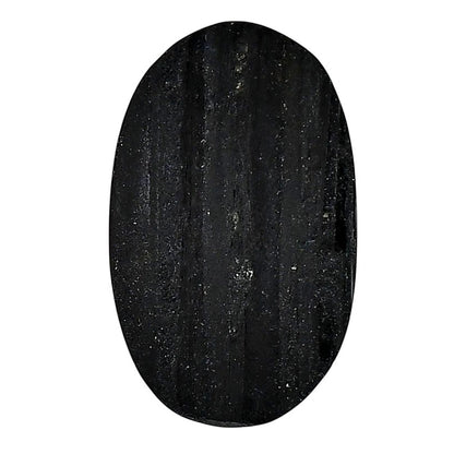 Black Tourmaline Rough 20.7x33.7x6.5 mm Oval Shape Polished Gemstone LS90-05604