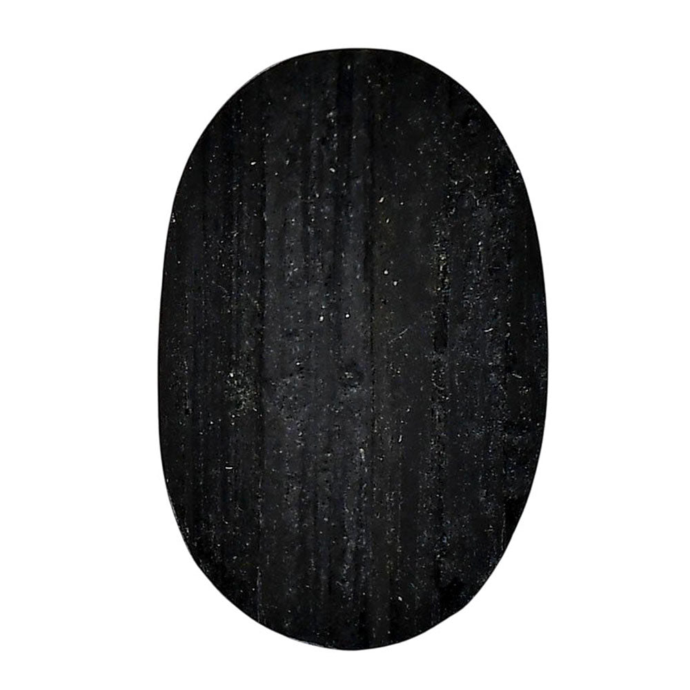 Black Tourmaline Rough 24.85x38x10 mm Oval Shape Polished Gemstone LS90-05605