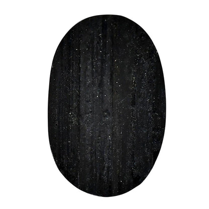 Black Tourmaline Rough 24.85x38x10 mm Oval Shape Polished Gemstone LS90-05605