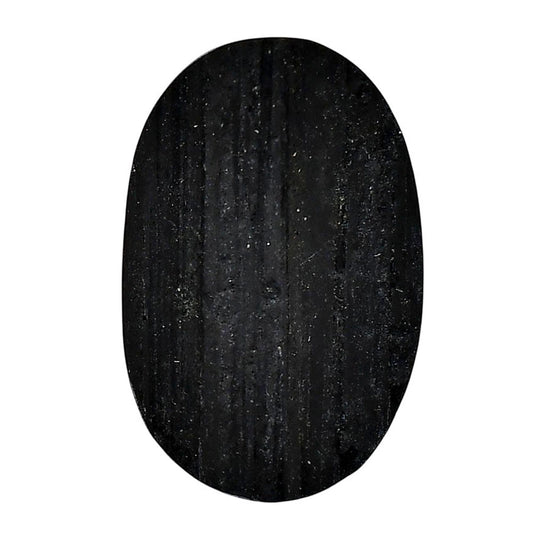 Black Tourmaline Rough 24.85x38x10 mm Oval Shape Polished Gemstone LS90-05605