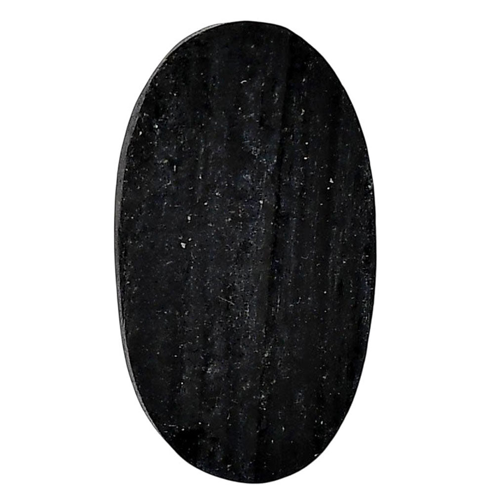Black Tourmaline Rough 18x32x6.5 mm Oval Shape Polished Gemstone LS90-05607