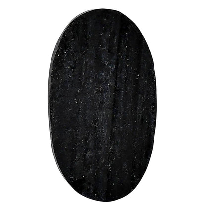 Black Tourmaline Rough 18x32x6.5 mm Oval Shape Polished Gemstone LS90-05607