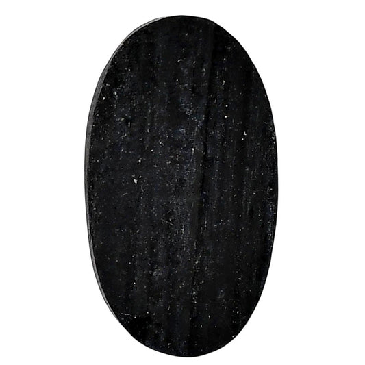 Black Tourmaline Rough 18x32x6.5 mm Oval Shape Polished Gemstone LS90-05607
