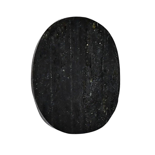 Black Tourmaline Rough 20x25.8x8 mm Oval Shape Polished Gemstone LS90-05613