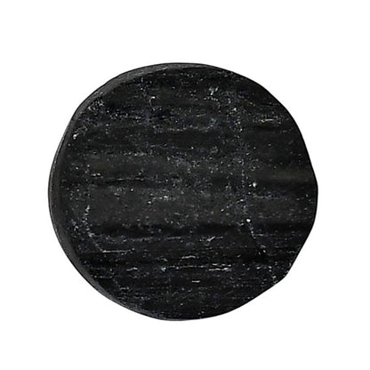 Black Tourmaline Rough 19.5x19.5x7 mm Round Shape Polished Gemstone LS90-05614