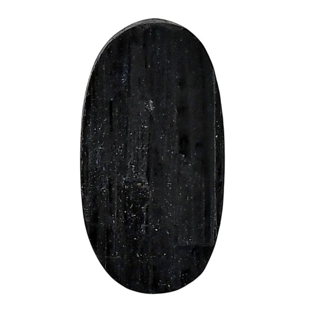 Black Tourmaline Rough 15.2x29x7.5 mm Oval Shape Polished Gemstone LS90-05616