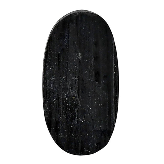 Black Tourmaline Rough 15.2x29x7.5 mm Oval Shape Polished Gemstone LS90-05616