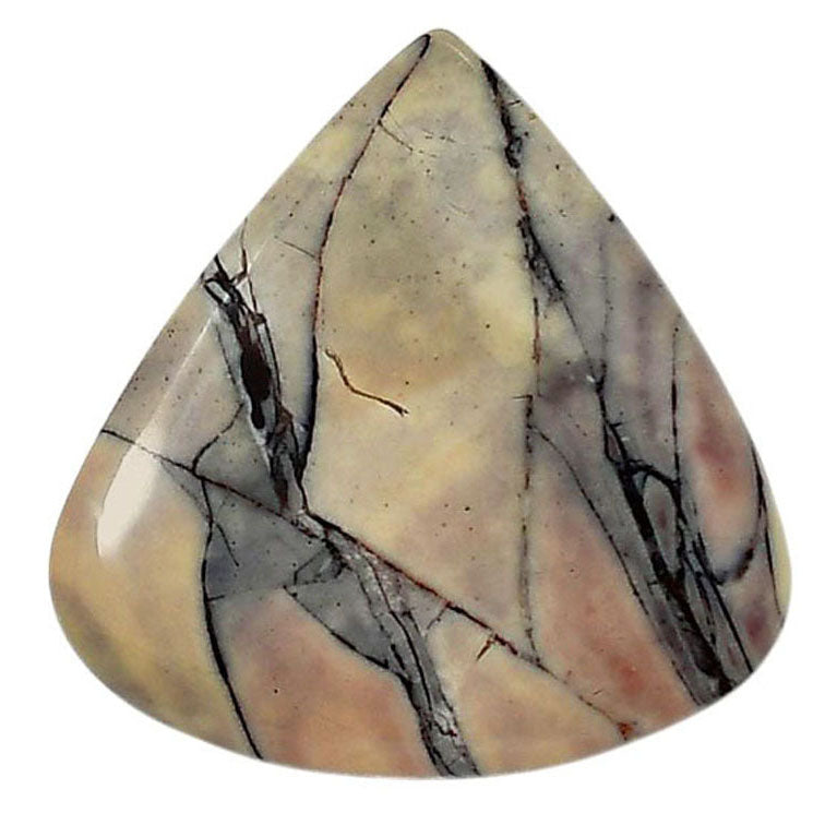 Porcelain Jasper 29.6x30x4 mm Heart Shape Polished Gemstone LS91-05719