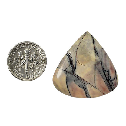 Porcelain Jasper 29.6x30x4 mm Heart Shape Polished Gemstone LS91-05719