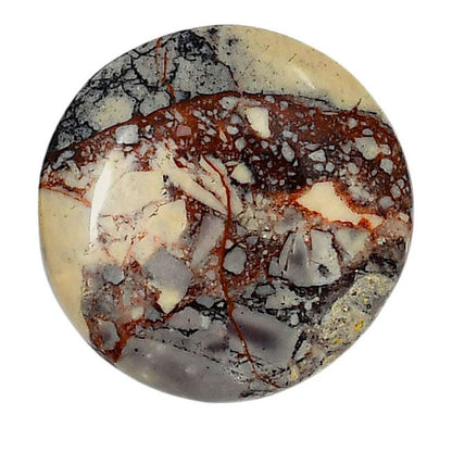 Porcelain Jasper 27.5x27.5x6 mm Round Shape Polished Gemstone LS91-05720