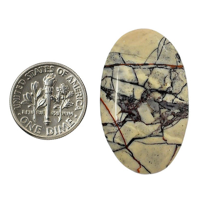 Porcelain Jasper 20.3x33.45x5.5 mm Oval Shape Polished Gemstone LS91-05721