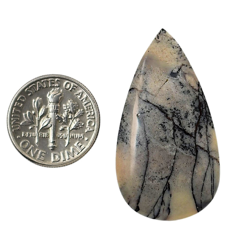 Porcelain Jasper 20x36.65x5.5 mm Pear Shape Polished Gemstone LS91-05724
