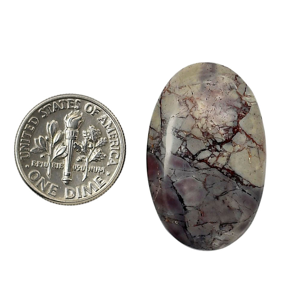 Porcelain Jasper 19x30.2x5.5 mm Oval Shape Polished Gemstone LS91-05725