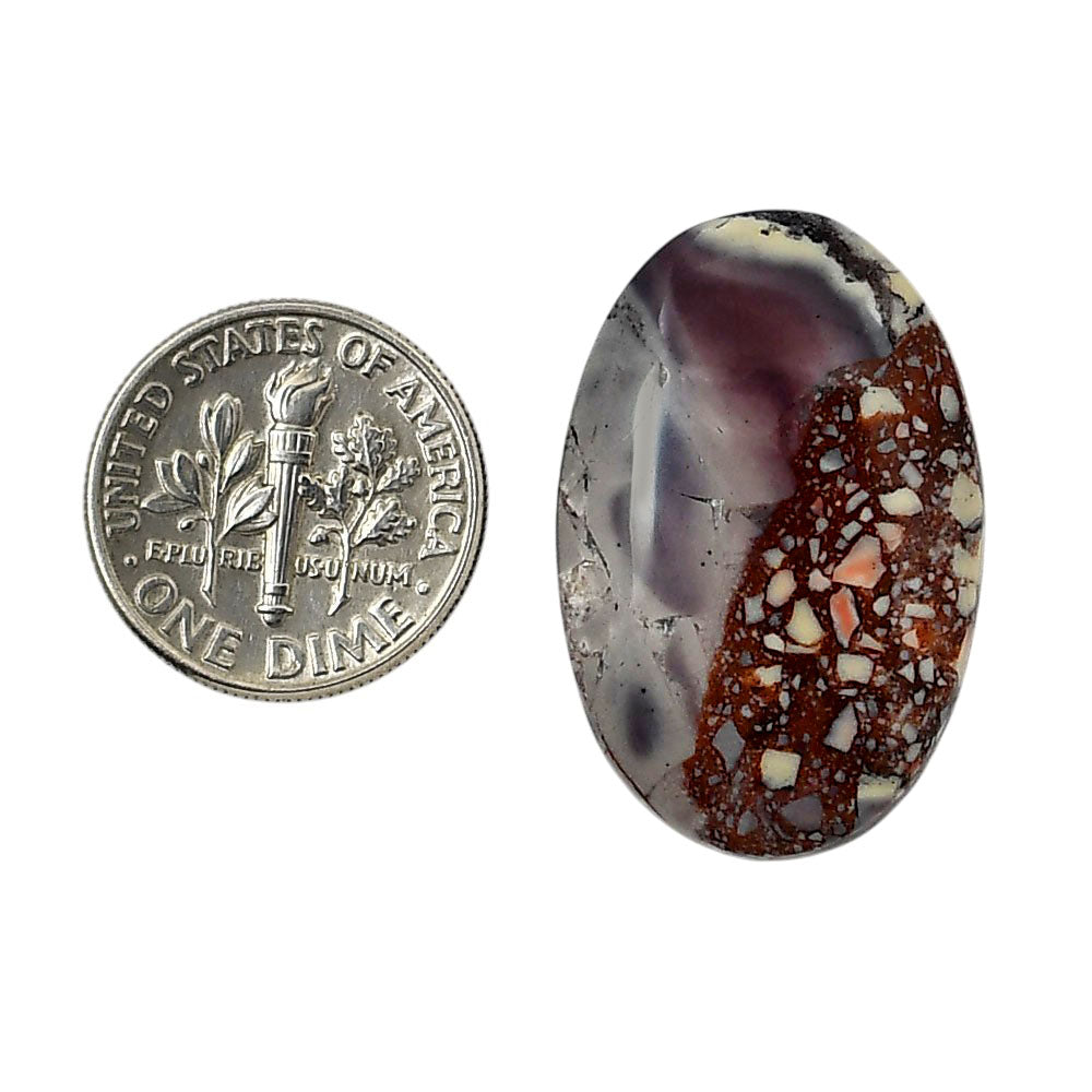 Porcelain Jasper 19x28.9x5.5 mm Oval Shape Polished Gemstone LS91-05726