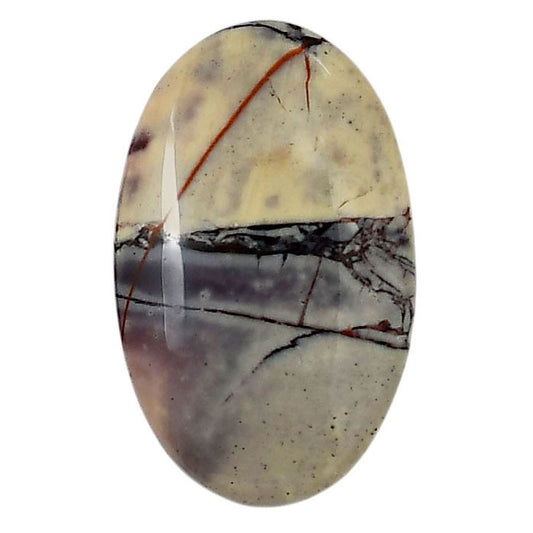 Porcelain Jasper 19.4x31.2x5 mm Oval Shape Polished Gemstone LS91-05727