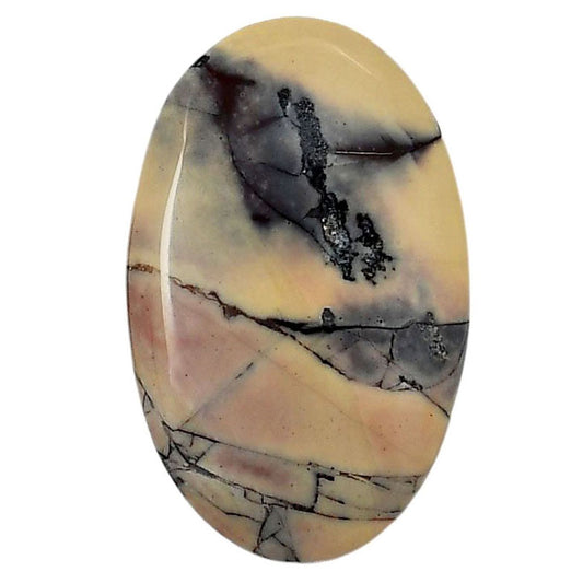 Porcelain Jasper 21.7x34.35x5 mm Oval Shape Polished Gemstone LS91-05728