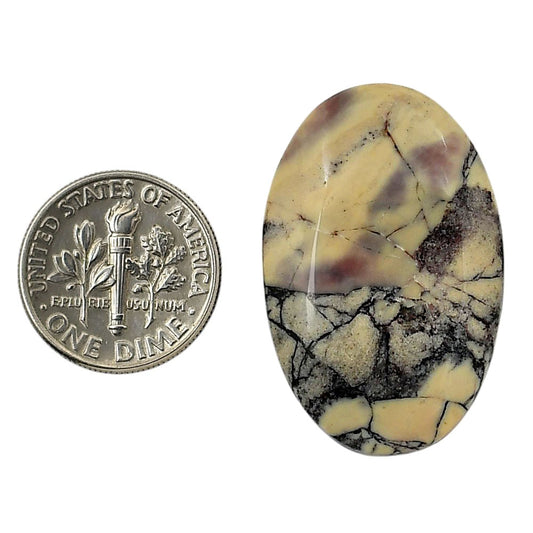 Porcelain Jasper 21.15x32.6x5.8 mm Oval Shape Polished Gemstone LS91-05731
