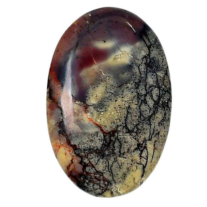 Porcelain Jasper 19.8x30.1x5 mm Oval Shape Polished Gemstone LS91-05738