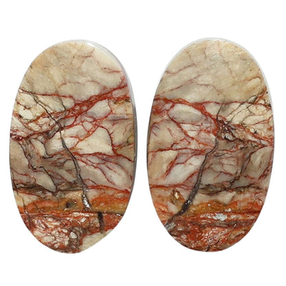 Porcelain Jasper Pair 12.9x21.4x4.3 mm Oval Shape Polished Gemstone LS91-07644