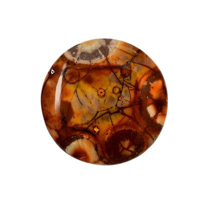 Mexican Bird Eye 30.2x30.2x5 mm Round Shape Polished Gemstone LS92-05751
