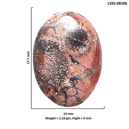 Mexican Bird Eye 13x17.7x4 mm Oval Shape Polished Gemstone LS92-08396