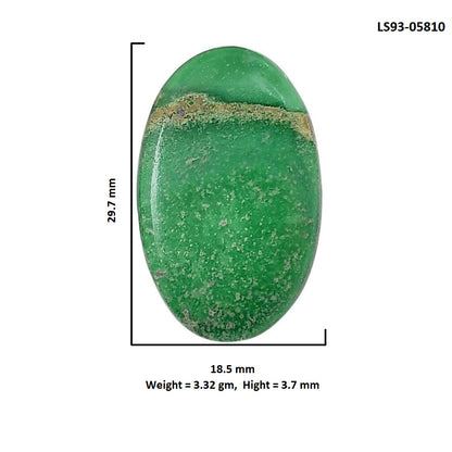 Utah Variscite 18.5x29.7x3.7 mm Oval Shape Polished Gemstone LS93-05810