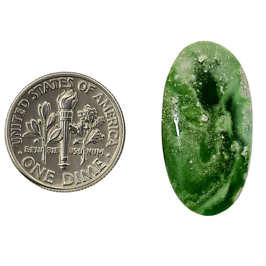 Utah Variscite 13.5x25.75x4.7 mm Oval Shape Polished Gemstone LS93-05817
