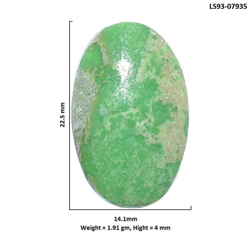 Utah Variscite 14.1x22.5x4 mm Oval Shape Polished Gemstone LS93-07935